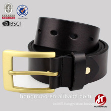 Hongmioo 100% real leather full grain black and brown pin buckle belts